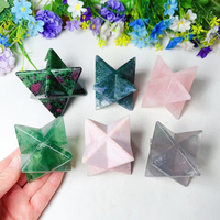 Vente en gros de cristaux de quartz naturels sculptés à la main, pierres de guérison, cristaux artisanaux, Merkaba pour la décoration