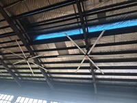 Ventilateur de plafond industriel de 20 pieds/6,1 m, ventilateur de plafond HVLS pour entrepôt, aéroport, gare, stade
