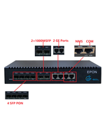 BARU DATANG Harga Murah OEM Fiber Optic FTTB FTTH 4 Port PON Mini EPON OLT