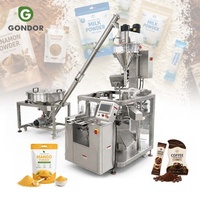 Machine d'emballage pour sachets préformés à fermeture éclair verticale et horizontale, pour poudre de thé vert matcha