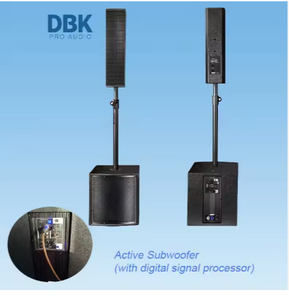DBK âm thanh độ nét cao thiết lập hệ thống cột PA với 12inch loa siêu trầm hỗ trợ loa cột sự kiện với loa siêu trầm hoạt động - Product Image 3