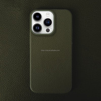 Coque de téléphone en cuir véritable de haute qualité et durable pour iPhone 15 12 11 14Pro Max, design en cuir de vachette de luxe, nouvelle collection