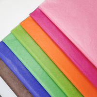 24g clair transparent impression de logo personnalisé papier ciré coloré cadeau alimentaire vêtements emballage d'emballage en tissu
