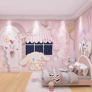 3D phim hoạt hình phòng trẻ em CHA mẹ-con theo chủ đề khách sạn trang trí bức tranh tường hình nền