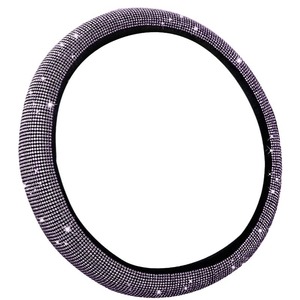 Nouvelle Housse de Volant en Strass pour Voiture, Design Élastique, Universelle 4 Saisons, avec Diamants Thermocollés - Product Image 6