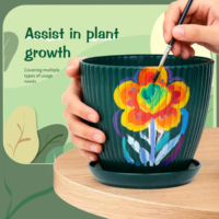 Pots à fleurs contemporains en PP avec trous de drainage, option suspendue, multi-tailles, ensemble de 6 pièces pour plantes d'intérieur