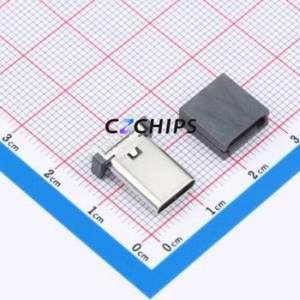 HX-TYPE-C 16P 180 LC-A H13.7 USB Connector Through hole Component (THT) Connector Type-C Female Through Hole 16P - Product Image 1