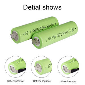 Baterai NIMH 2/3A 1600mAh 1.2V Isi Ulang untuk Alat Cukur Elektrik, Sikat Gigi, Peralatan, dan Sepeda Motor Listrik - Product Image 3