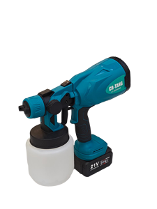 Pistolet pulvérisateur à batterie lithium 21V Capacité 800-900ml Trois modes de pulvérisation atomisés Conception portable sans fil 2 buses en cuivre avec entonnoir - Product Image 1