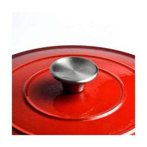 Cazuela antiadherente roja oblata de hierro fundido esmaltado cazuela de fuego para <span class=keywords><strong>Horno</strong></span> Holandés - Product Image 6