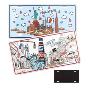 Aimants <span class=keywords><strong>de</strong></span> réfrigérateur personnalisés en aluminium 3D gaufré, souvenirs et cadeaux des États-Unis, aimants <span class=keywords><strong>de</strong></span> réfrigérateur en métal, motifs urbains - Product Image 3