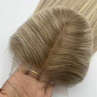 Usine Prix De Gros Vierge Cheveux Toppers Dentelle Avec Machine Trame pour Femmes Balayage Cheveux Humains Topper Extensions