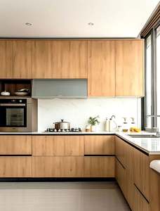 Armarios de cocina lacados de diseño moderno de alta calidad, armarios personalizados para proyectos de apartamentos - Product Image 3