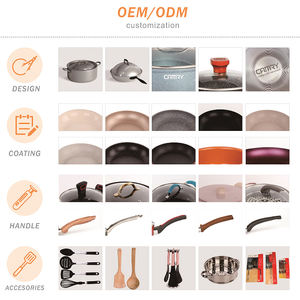 Sartén Antiadherente de Alta Calidad Camry, con Revestimiento de Granito Saludable, Diseño Moderno Pulido, <span class=keywords><strong>Aluminio</strong></span> <span class=keywords><strong>Forjado</strong></span>, Apta para Inducción y Horno - Product Image 5