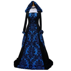 Vestido <span class=keywords><strong>de</strong></span> princesa <span class=keywords><strong>de</strong></span> corte Medieval para mujer, vestido <span class=keywords><strong>de</strong></span> baile elegante, cuello cuadrado, encaje, disfraz <span class=keywords><strong>de</strong></span> Cosplay <span class=keywords><strong>de</strong></span> Halloween Punk - Product Image 6