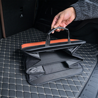 Boîte de rangement pliable multi-compartiments grande capacité avec poignée résistante à l'usure pour le tri des articles ménagers