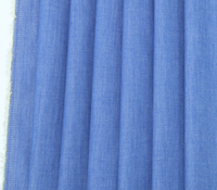 Tissu en coton biologique de qualité supérieure 4 oz, couleur unie, fil fin, denim, tissage interlock, personnalisable, pour chemises, garçons, filles