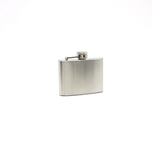<strong>Cheap</strong> 4oz Mini Matte Brushed Finishing Square Shaped Stainless Steel Liquor Whiskey Wine <strong>Alcohol</strong> Hip Flask - Product Image 2