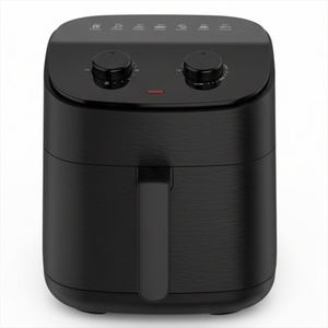 Friteuse à air chaud 1800W à surface brossée, contrôle mécanique de la température et du temps à 2 boutons, usage domestique - Product Image 2