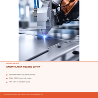 Robot de soudage laser à portique MZD 2000W, bras robotique à 6 axes pour ligne de soudage de grandes pièces