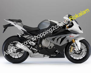 อะไหล่สำหรับรถมอเตอร์ไซค์ BMW S1000RR ปี 2010 2011 2012 <span class=keywords><strong>2013</strong></span> 2014 รุ่น S <span class=keywords><strong>1000RR</strong></span> S1000 RR สีเทาดำ ชุดแฟริ่งครบชุด - Product Image 1