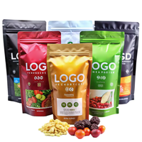 3.5g 14g 28g fruits secs sac en plastique anti-odeur debout Doypack sac fermeture éclair mylar sac