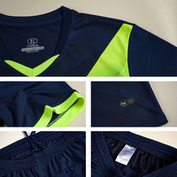 Vente en gros d'uniformes de football thaïlandais originaux, uniformes de football personnalisés
