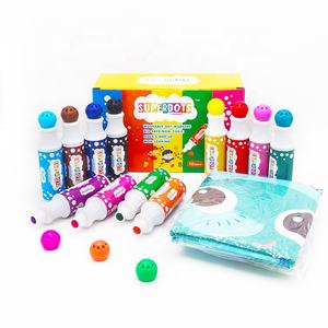अनुकूलित गैर विषैले 12-रंग बच्चों उपहार धो सकते हैं स्याही स्टेशनरी बालवाड़ी कला diy बिंगो खेल डॉट ड्राइंग सेट - Product Image 4