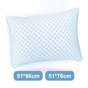 <span class=keywords><strong>Oreiller</strong></span> en mousse à mémoire de forme bleu rafraîchissant avec un design respirant au toucher <span class=keywords><strong>frais</strong></span> pour les personnes qui ont chaud pendant leur sommeil, utilisation estivale - Product Image 6