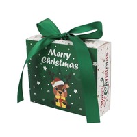 Dossiers cadeaux de Noël personnalisés recyclables, lamination mate, carton alimentaire, bonbons/biscuits/gelées/sushis/aliments pour bébés, biscuits