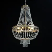 4 lustres en métal doré pour mariage, événements de luxe, scène, lumières décoratives de taille moyenne, économie d'énergie, pour toile de fond