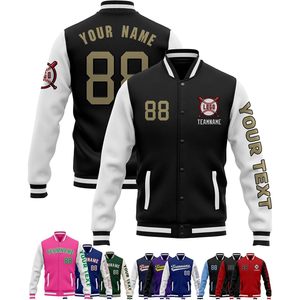 เสื้อแจ็คเก็ตวาร์ซิตี้แบบกำหนดเอง เสื้อแจ็คเก็ตเบสบอลแบบ Letterman ปักลายปักข้อความ ตัวเลข โลโก้ส่วนตัว สำหรับทุกเพศ สไตล์ Preppy สำหรับฤดูใบไม้ร่วง - Product Image 4