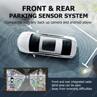 Système de stationnement à détection intelligente pour voiture, capteur compatible avec toutes les caméras arrière et les écrans Android, 30 pouces
