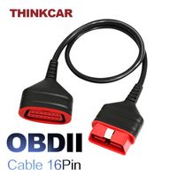 Para THINKCAR ThinkDiag OBD2 Cable adaptador de 16 pines Cable de extensión automotriz Universal para batería de diagnóstico de coche Motor Fiat