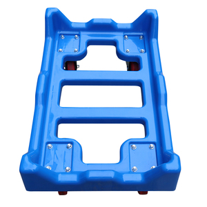 A con <span class=keywords><strong>4</strong></span> ruedas de plástico Industrial coche en movimiento pesado Roller Skate Trolley <span class=keywords><strong>Dolly</strong></span> carros con caja - Product Image 2