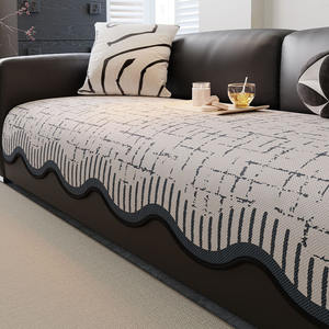 Housse de coussin de <span class=keywords><strong>canapé</strong></span> à motif géométrique moderne 100% polyester antidérapante lavable en machine pour une utilisation estivale - Product Image 3