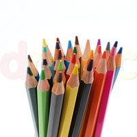 Boîte de crayons de couleur personnalisés bon marché ensemble de crayons à dessin 24 couleurs pour l'école des enfants avec logo