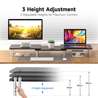 MST023V1 Support de moniteur d'ordinateur pour imprimante d'ordinateur portable et tout écran TV à écran plat avec 3 hauteurs