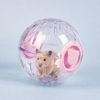 Bola Latihan Hamster Transparan Tahan Lama PVC Plastik 15cm 20cm Bernapas Mudah Dirakit Mainan Hewan Peliharaan Grosir Hamster Dwarf Emas