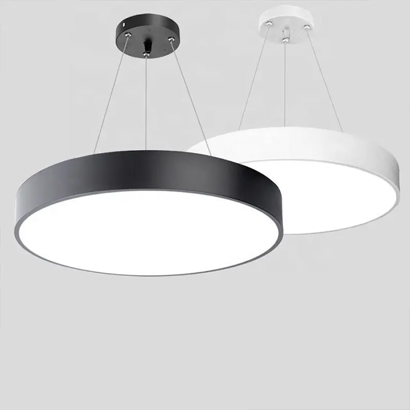 Lampada rotonda moderna di alta qualità plafoniera circolare ovale soffitto Led lampada a sospensione