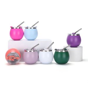 D5036 Vaso Térmico Mini de Acero Inoxidable de 5oz con Aislamiento al Vacío de 6-12 Horas y Popote para Viajes, Mate y Té Yerba - Product Image 2
