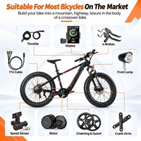 Kit de conversion de moteur central CAN Bus 36V 48V 250W 350W 500W pour vélo électrique, en stock UE/US, livraison en 3-7 jours, livraison gratuite