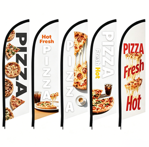 Bandiera a Piuma Personalizzata per Stampa, Beachflag, Wind Flag, Swooper, Bow Flag, Teardrop Flag, Blade Flag, Flutter Flag, Flying Flag per Fiere - Product Image 2