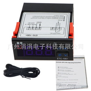ETC-100 เทอร์โมสตัทอิเล็กทรอนิกส์ 220V ระบบควบคุมอุณหภูมิแบบดิจิตอลในตัว สำหรับตู้เย็น ตู้แช่แข็ง และห้องเย็น - Product Image 5