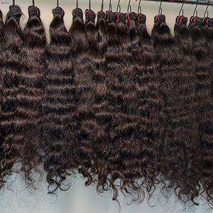 Fagottini per capelli intatti per cuticole vergini del Vietnam non lavorati fornitori di capelli alla rinfusa a doppia trama Raw tempio indiano grezzo estensione di capelli umani - Product Image 1