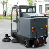 Balayeuse électrique autoportée 48V pour le nettoyage des rues, des parkings et des routes d'usine
