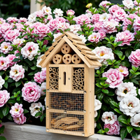 Jardin extérieur bricolage en bois papillon Bug hôtel artisanat Kit fait à la main en bois abeille maison insecte hôtel