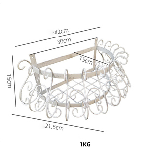 Vente directe usine de créations en fer forgé : Porte-fleurs semi-circulaires en fer forgé pour cour, produits pour la maison et le jardin - Product Image 5