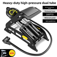 TOSUOD Mini Portable Presta Valve Air Pump for Electric Bicycle High-Pressure Gauge Home Use Motorcycle and Car Inflator