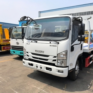 Camion de dépannage à plateau plat diesel Chengli Factory 5 tonnes 1SUZU 4x2, léger, pour le sauvetage routier, Euro 6, <span class=keywords><strong>remorquage</strong></span> de 2 <span class=keywords><strong>voitures</strong></span> - Product Image 4